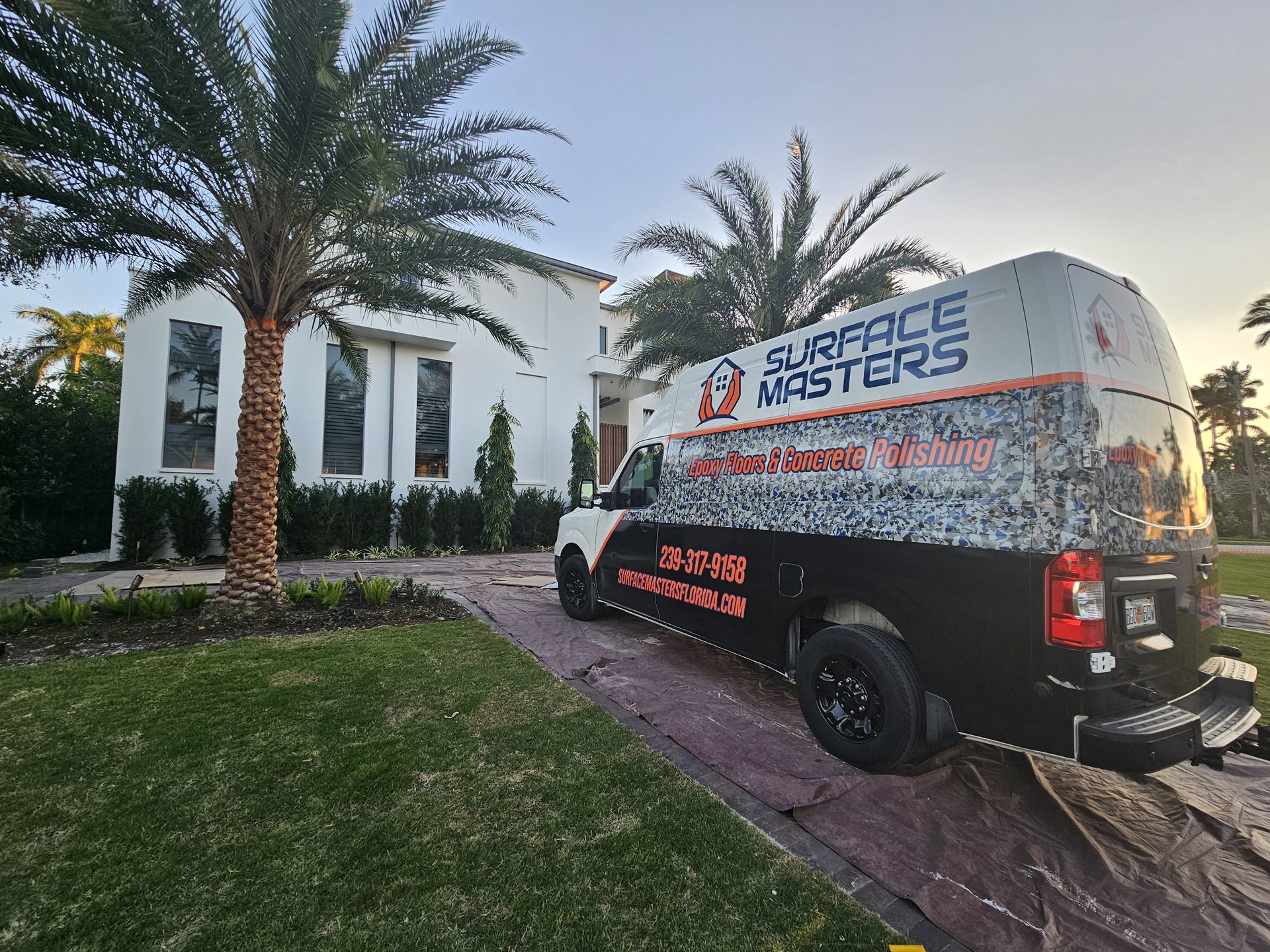 Surface Masters van at luxury residence